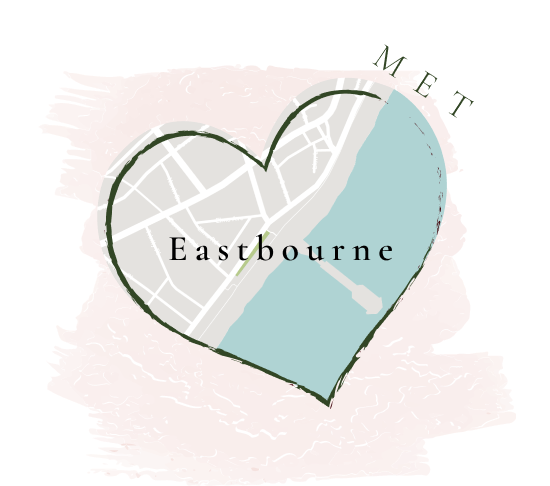 Heart map of Eastbourne