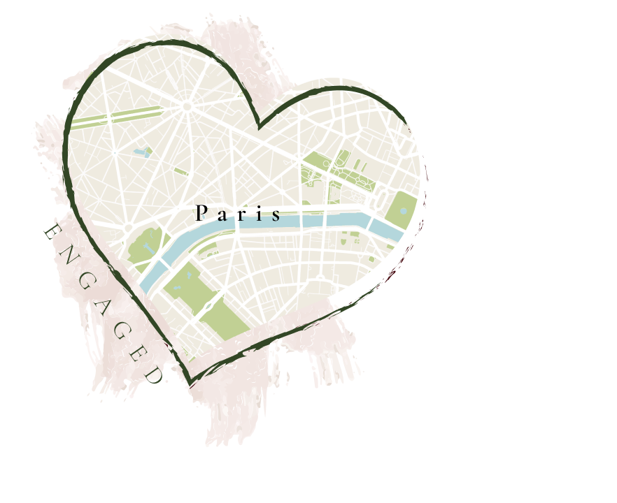 Heart map of Paris